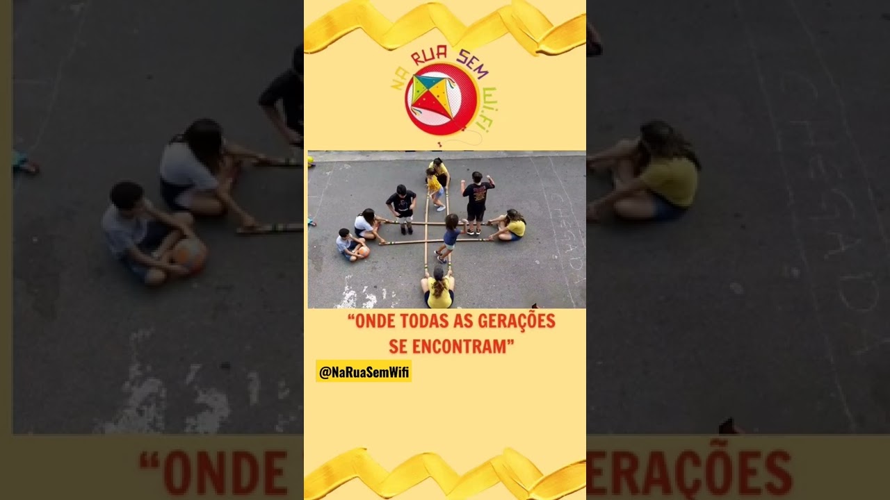 Este é o NA RUA SEM WIFI ✌️ projeto de resgate de antigas brincadeiras !!! #brincadeiras #nostalgia