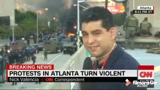George Floyd’s protests set fire on CNN buildings live on TV