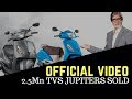 TVS celebrates 2.5 Million Jupiter scooters on Indian roads : Official video