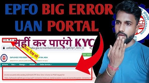 An error occurred while sending AADHAAR OTP. Error :Error: /0 error on POST Connection timed out