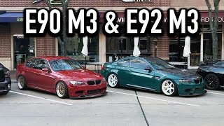 E90 M3 &amp; E92 M3 go to a Houston meet up!