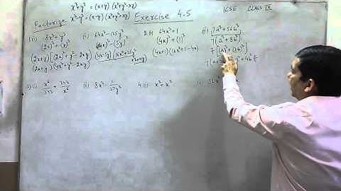 Exercise 4.5 (Q1 - Q4) Solution for Class 9th Understanding ICSE Mathematics by ML Aggarwal