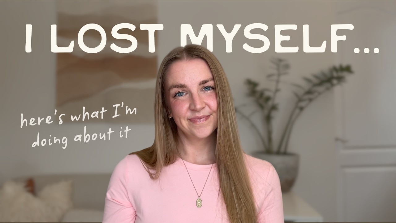 I lost myself... here's what I'm doing about it