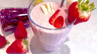 Strawberry Smoothie | Strawberry  Banana Smoothie | Smoothie with Chia seeds | Healthy Drink