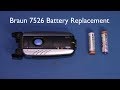Braun 7526 Shaver Battery Replacement