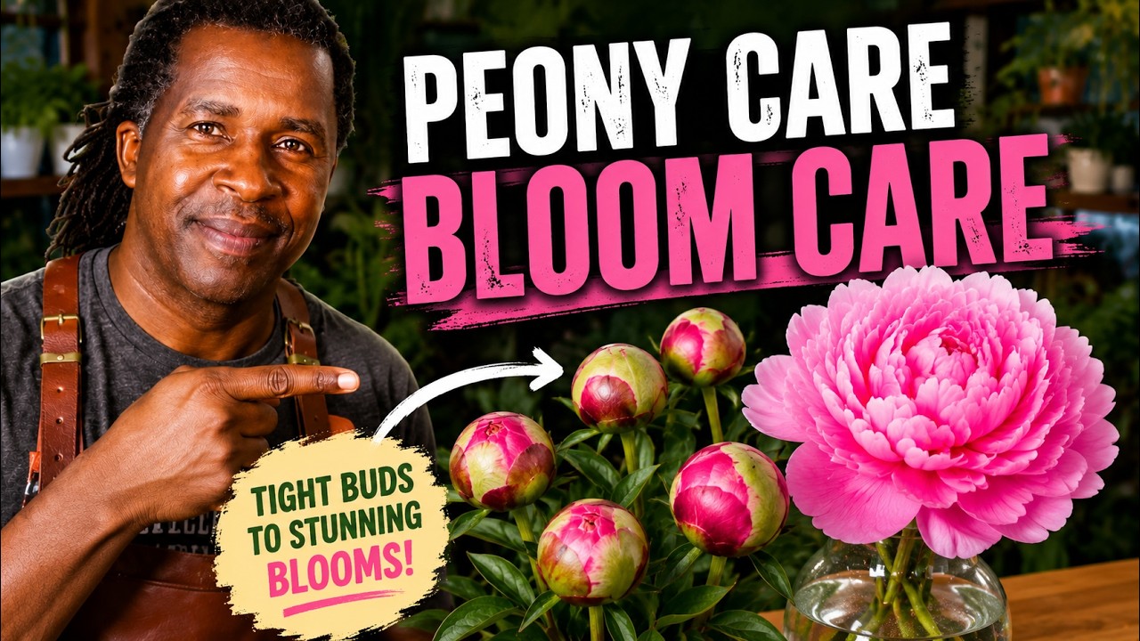 How to Get Tight Peony Buds to Open in a Vase | Peony Bloom Care