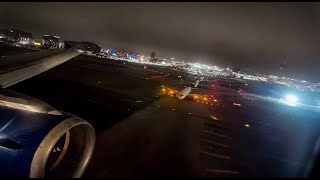 CLOUD SURFING INTO LAX AT NIGHT!!!! VERY CLOUDY NIGHT LANDING! W/ ATC AUDIO