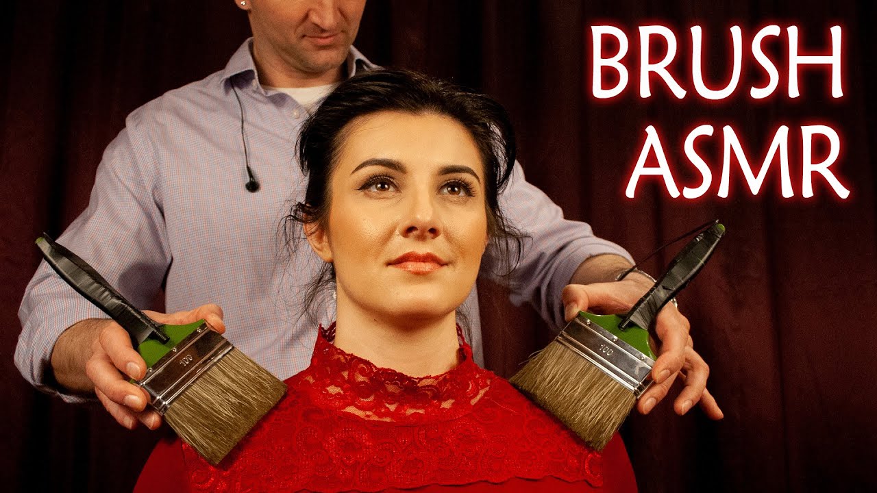 Asmr Brush Massage Relaxing Brushing Sounds Real Person Youtube