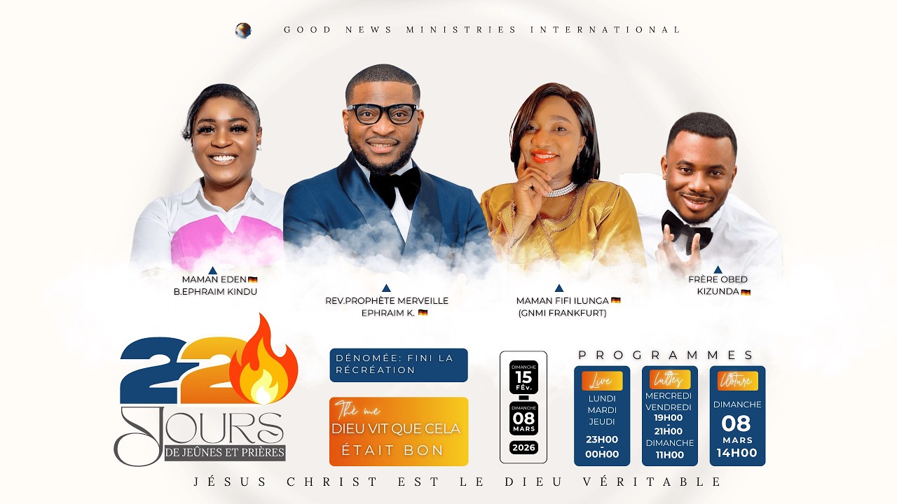 LA PRIERE PROPHETIQUE |22JR DES JEÛNES ET PRIÈRE-JR12 26.02.26|Rev.Prophet M.EphraimK