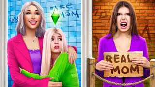 ¡Creé la Familia Perfecta en Los Sims! Madre Real vs Madre Falsa