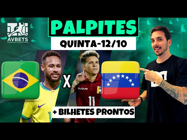 Palpite Brasil x Venezuela: 12/10/2023 - Eliminatórias da América