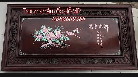 Tranh khảm ốc đỏ khai hoa phú quý - mang cả PHÚ QUÝ VINH HOA về nhà | khảm ốc đẹp Triệu Khảm Trai