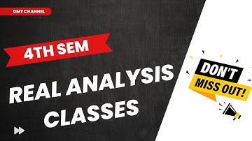 Real analysis online Classes || 4th sem maths online classes ||  Expalination in Telugu