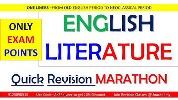 Rapid Revision | UGC NET ENGLISH | AKSRajveer| Literature Lovers