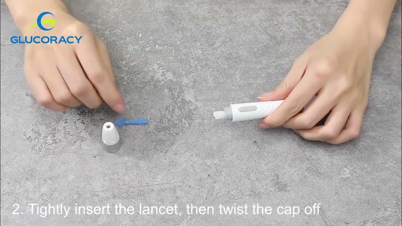 Simple steps to install lancet Glucoracy G4252 Blood Glucose