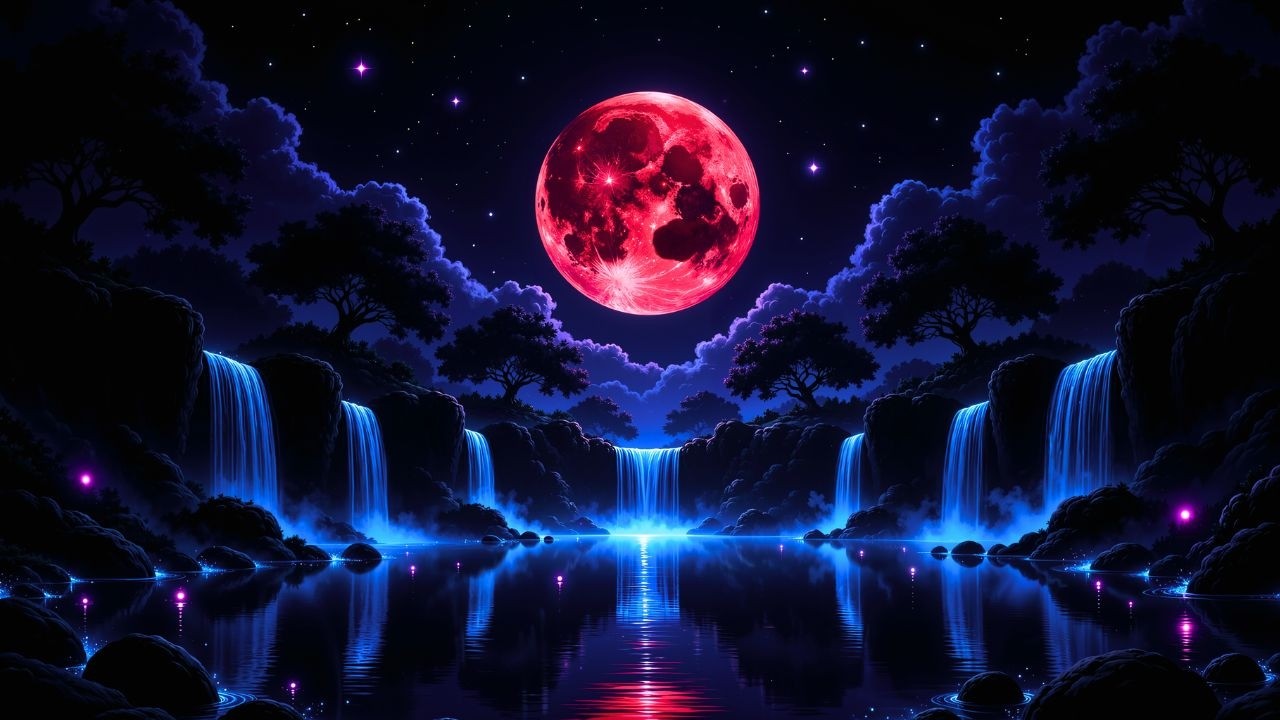(Без Рекламы) Затмение «Кровавая Луна» | Расслабляющая Музыка Для Глубокого Сна, Снятия Тревоги И...