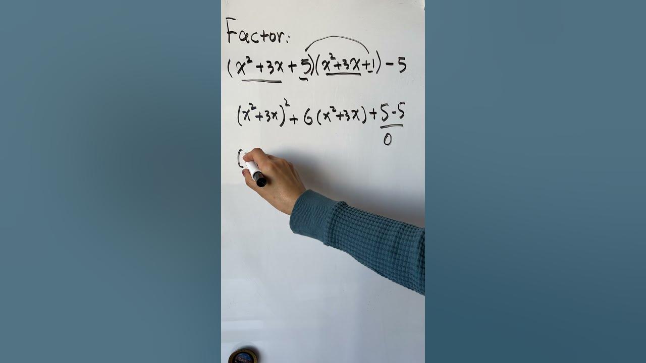 Factor x 2 3x 5 x 2 3x 1 5 maths YouTube x2-3x-18-0-factorize-the-equation-youtube