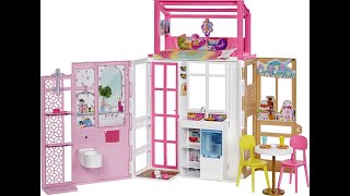 Decorating the 2021 Barbie House with 2 Levels & 4 Play Areas