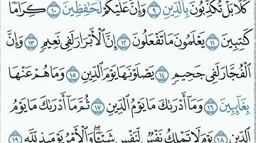 سورة الانفطار محمد الفقيه