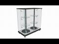 Прямоугольная витрина с вращающимися полками