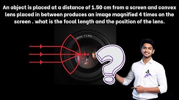 an object is placed at a distance of 1.50 cm from a screen and convex lens placed #lens #class10