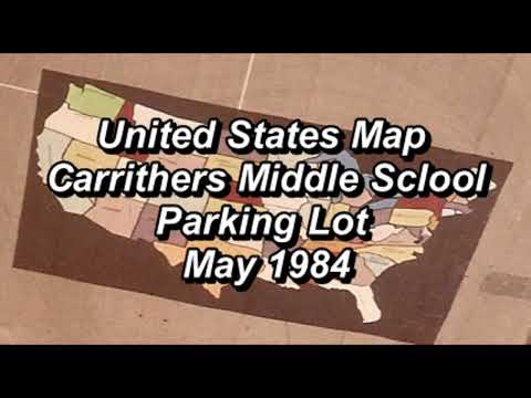 Carrithers Middle School   Map in Parking Lot 1984