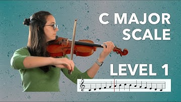 C Major Scale - 1 Octave | Violin | Level 1