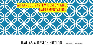 UML AS A DESIGN NOTION