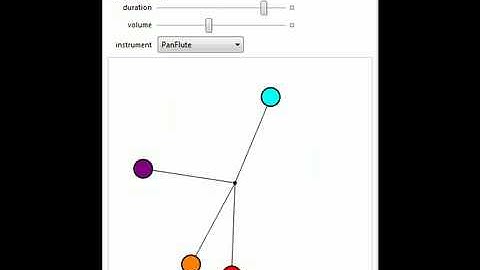 Musical Animated Large-Angle Pendulums