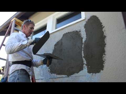 Learn all about stucco texturing and patching, How to match or correct bad stucco patches
