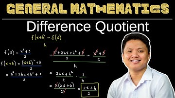 Difference Quotient | General Mathematics