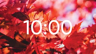 10 Minute Autumn Study Timer - Fall Leaves Focus Session