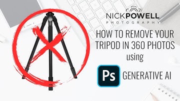 How to Remove Your Tripod in 360 Photos Using Photoshop AI
