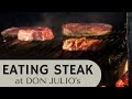 Eating Steak in Buenos Aires at a fancy steakhouse (Don Julio) in Palermo
