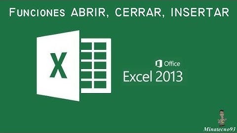 Capitulo 4. Curso de Excel 2013 Basico - Función Abrir, Cerrar, Guardar Archivo de Excel
