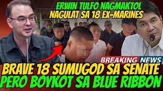 NAGULAT SI TULFO! 18 EX-MARINES SUMUGOD SA SENADO! PERO BOYKOT SA PEKENG BLUE RIBBON KOMITE HEARING.