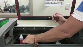 Laser mirror and lens cleaning