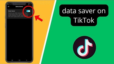 turn on tiktok data saver