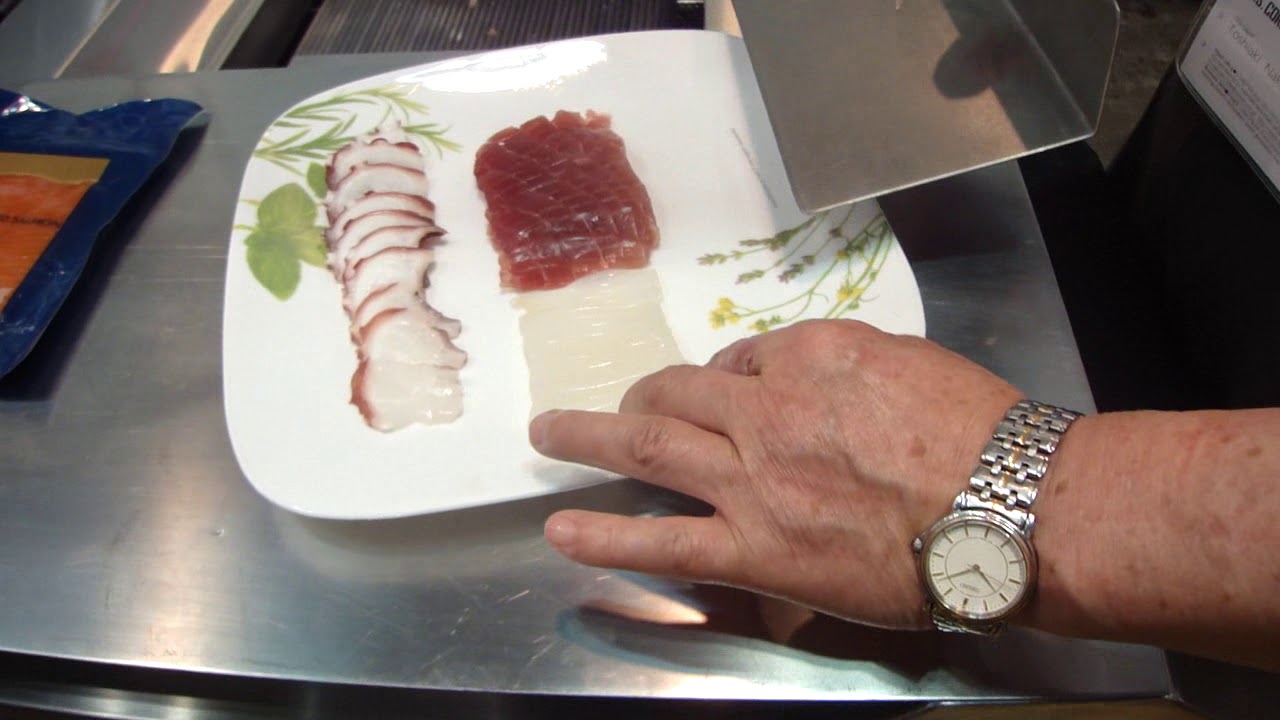 Sashimi, Sushi Topping Slicer by PF MAX COMPANY YouTube
