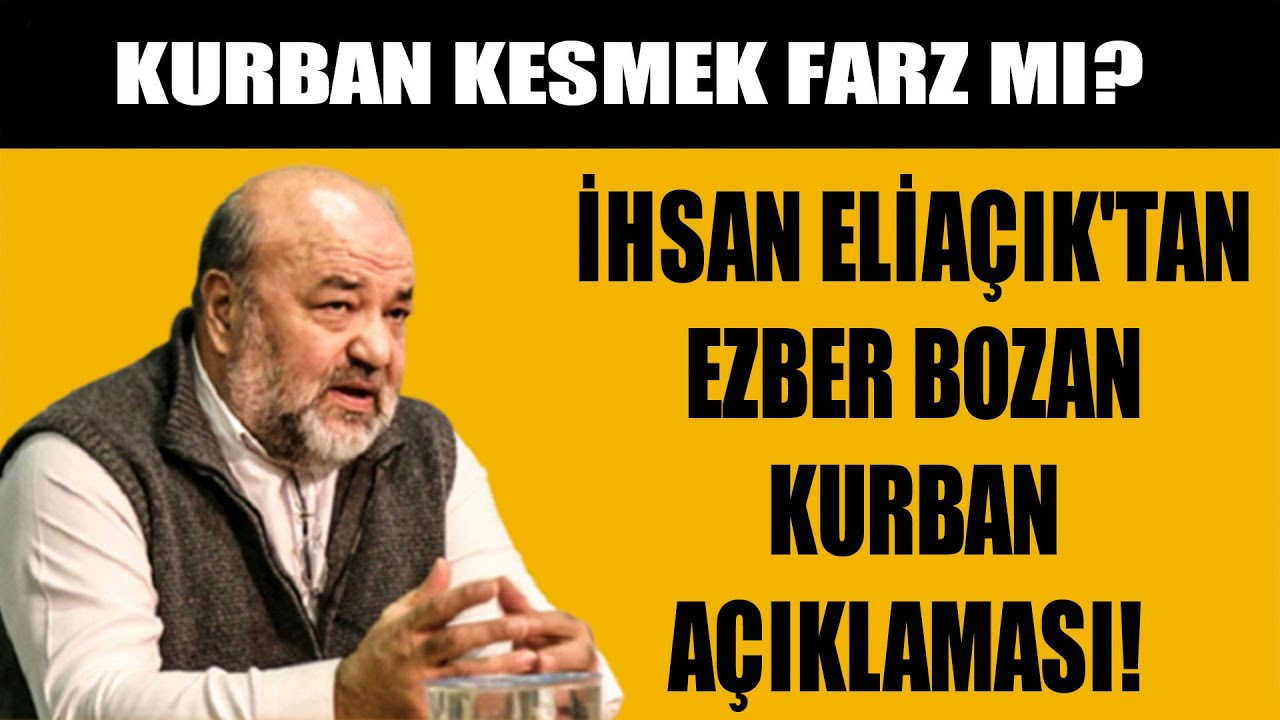 İhsan Eliaçık'tan ezber bozan kurban açıklaması! Kurban kesmek farz mı?