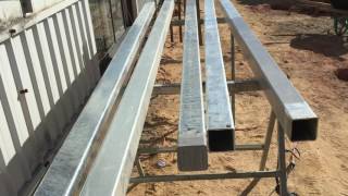 Two videos on how to fit a free standing steel post.