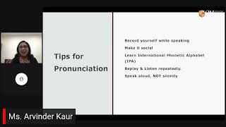 Celebrity Faculty Development Program Session 2: Topic Improving Pronunciation and Vocabulary Profile