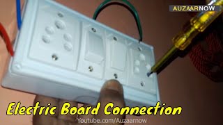 Electric Board Wiring Connection - 2 Socket 2 Switch board
