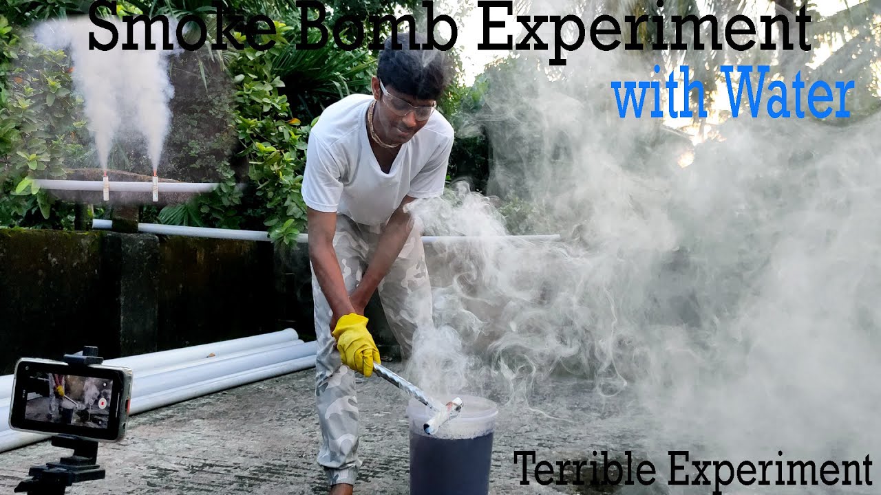 Smoke Bomb Experiment at Home with Water. YouTube