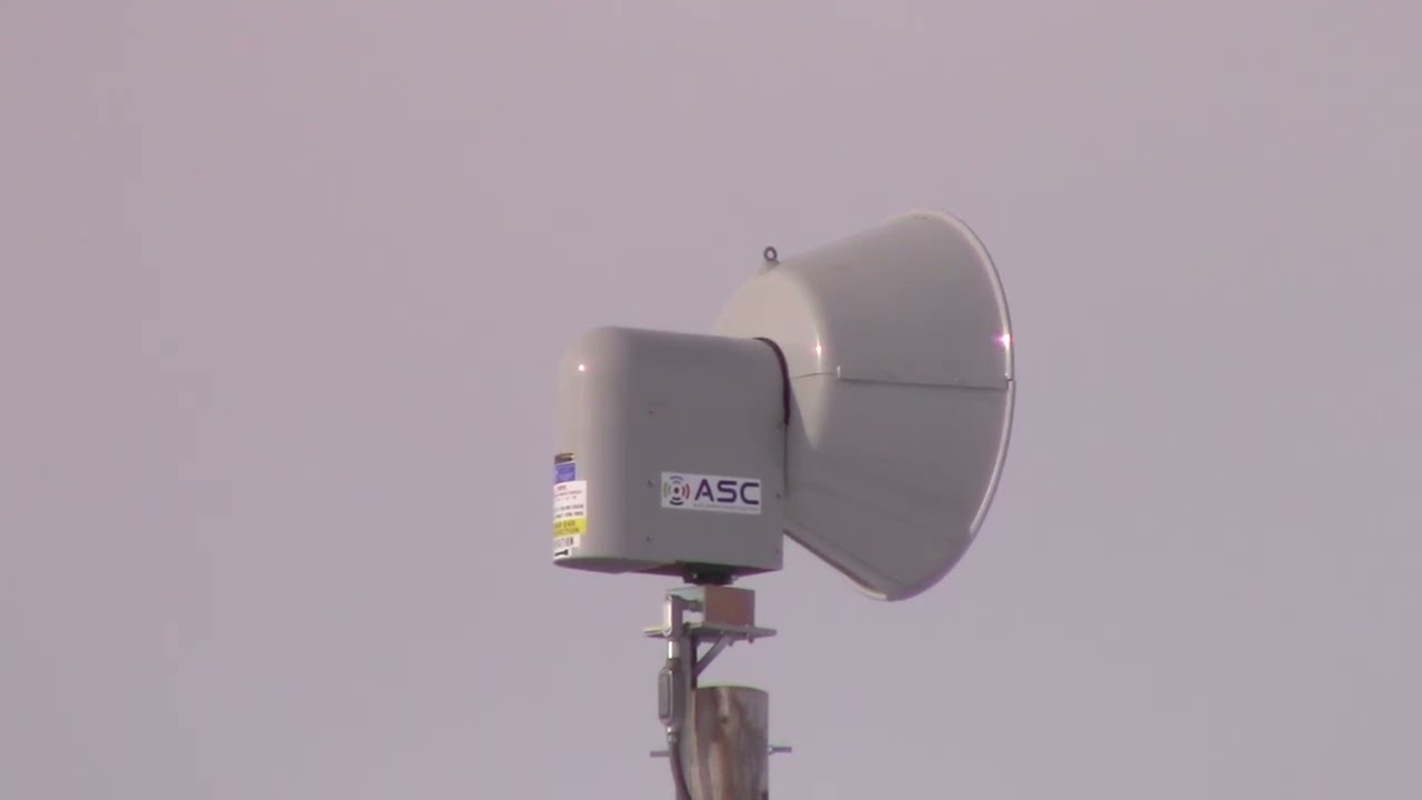 STRANGE ASC T-128 Siren Test @ Michael Collins Elementary School, Schaumburg, IL – 1/4/22