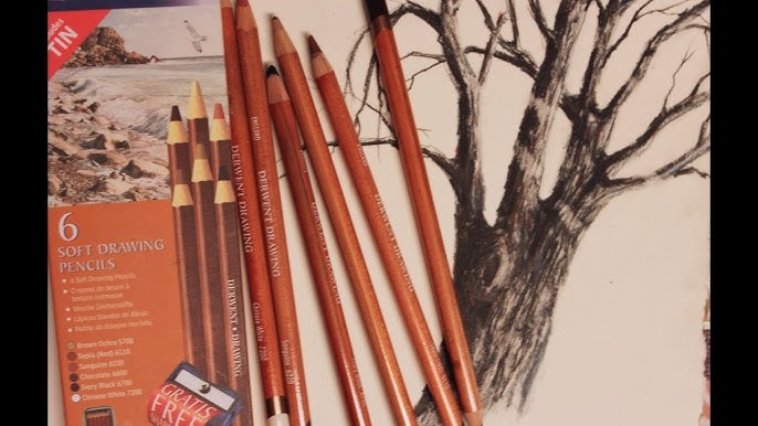 DERWENT DRAWING PENCILS. Unboxing, first impressions and color