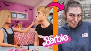 I Tried Following A Barbie Vlogs Lion Makeup Tutorial (ft. Ken)
