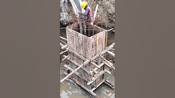 column casting work #beam #column #rcc