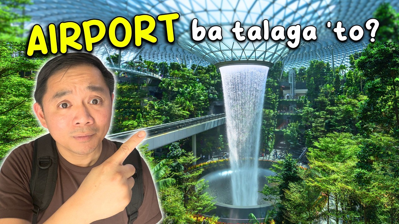 The Most Beautiful Airport in the World?! 😱 | Jewel Changi Rain Vortex, Singapore 🇸🇬