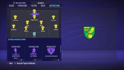 FIFA 21 Custom Tactics - Recreate 4-2-3-1 of Norwich  + Instructions - Replicate real system